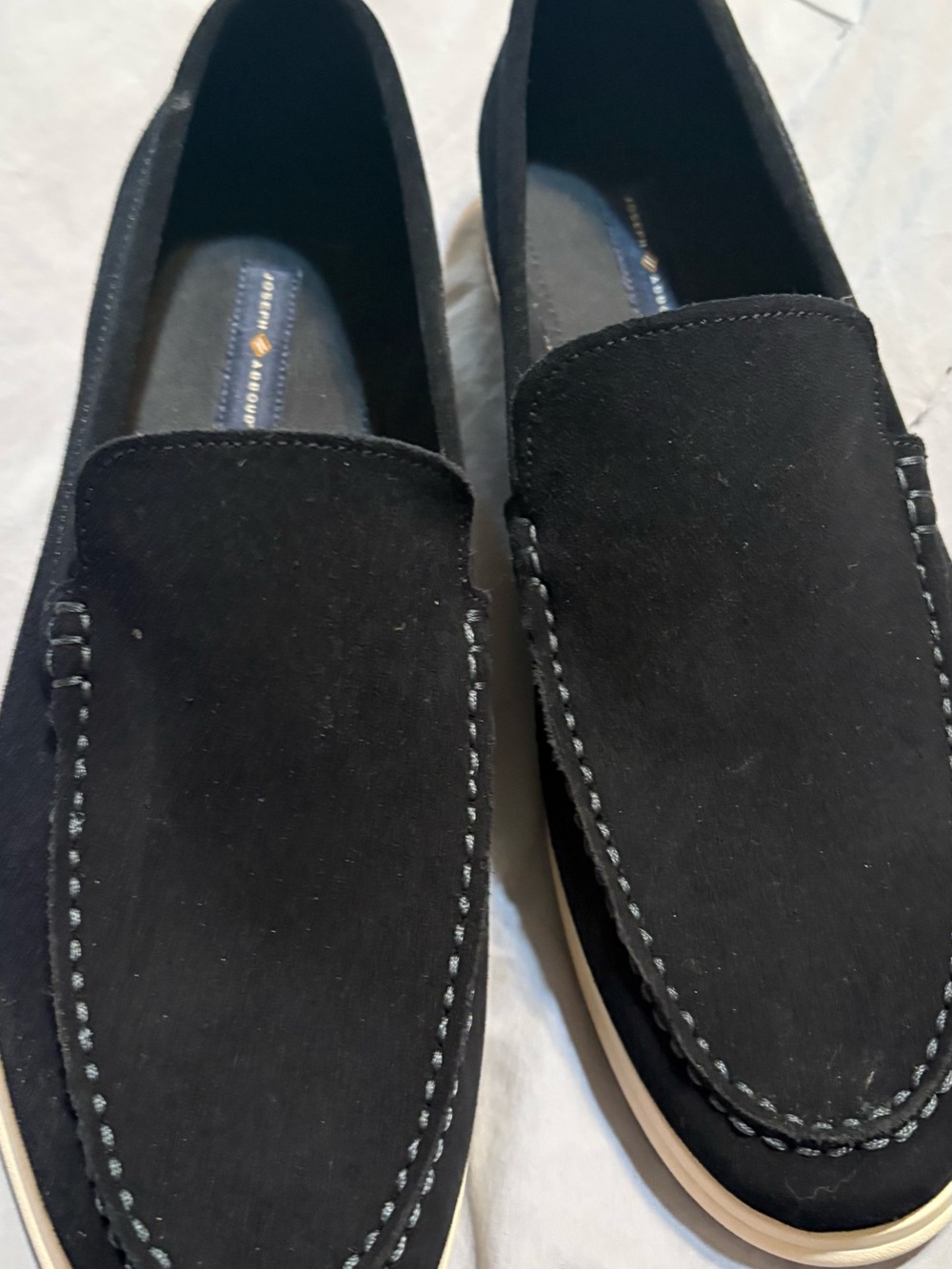 Men's navy blue Suede Slip-On Loafers